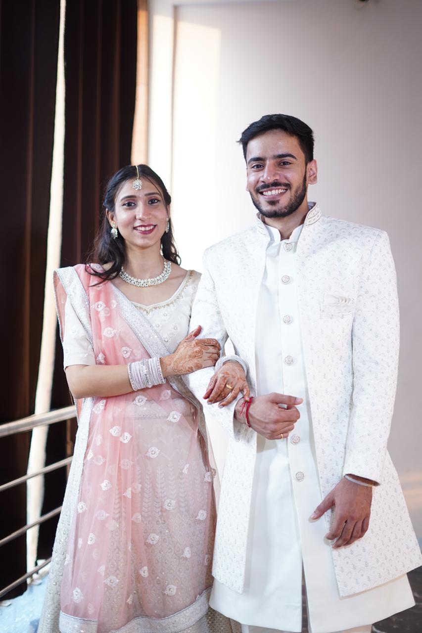 Yogi & Sudha — engagement portrait