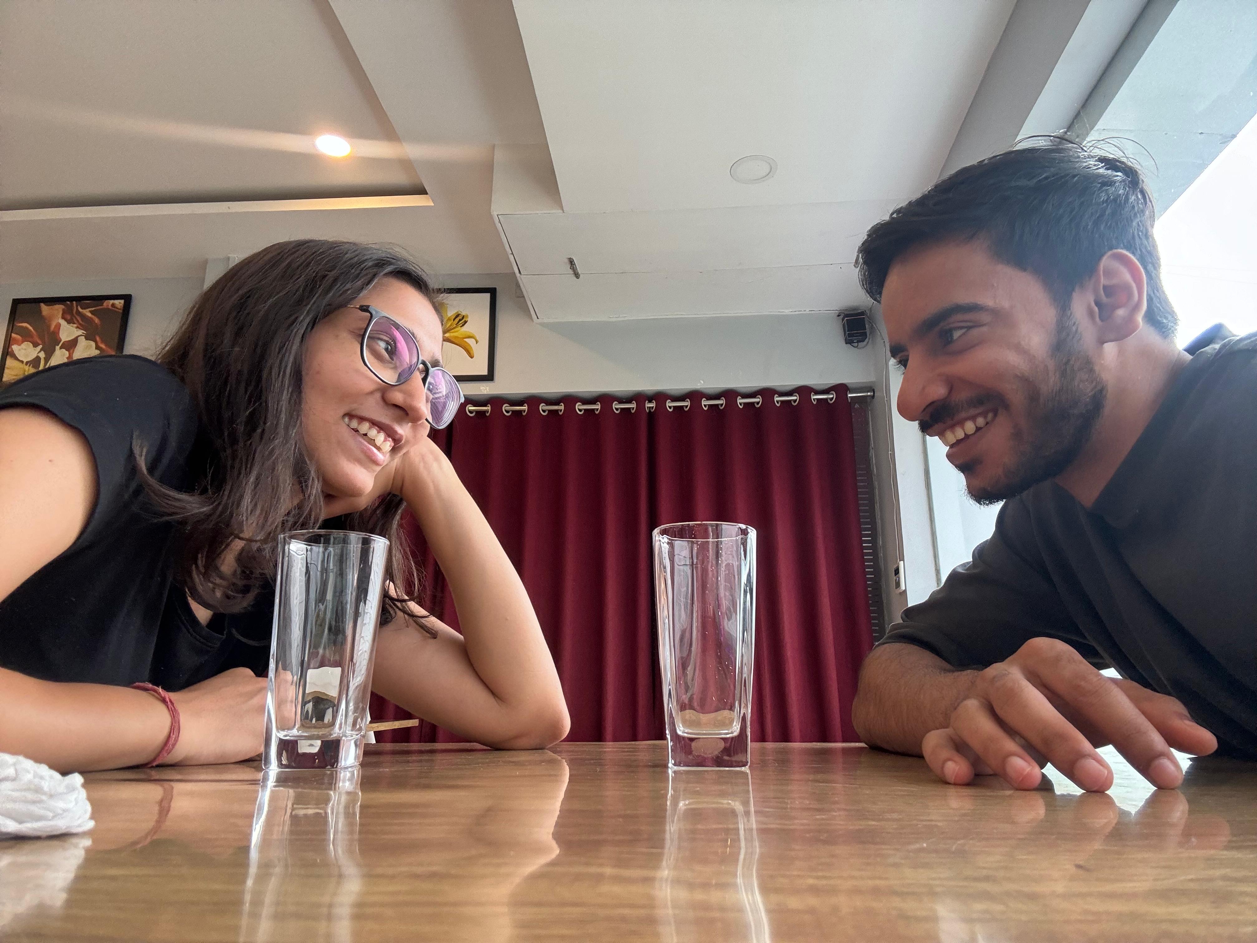 Yogi & Sudha — together outdoors